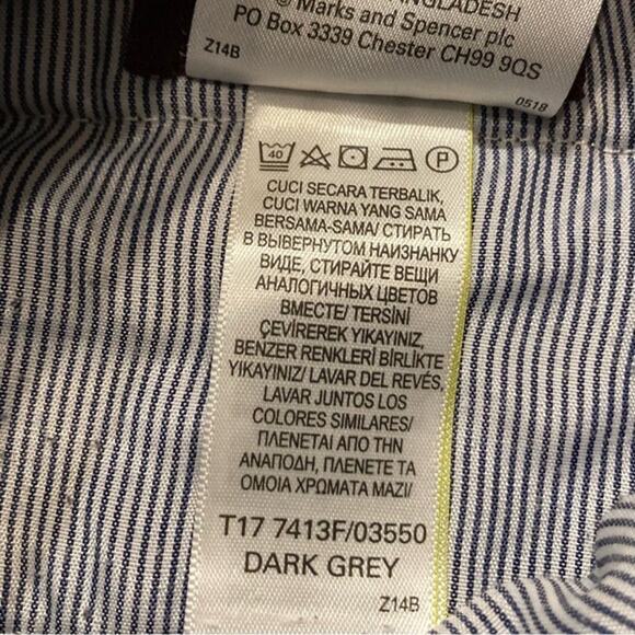 M&S LUXURY LINE Pant Mens Waist 36in Dark Grey Corduroy Thick - Picture 4 of 9